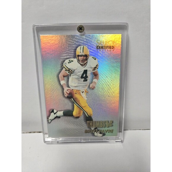1996 Select Certified Thumbs Up Brett Favre insert #7 Gem Mint - Picture 1 of 3